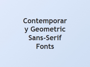 Choosing Contemporary Geometric Sans Fonts for Readability