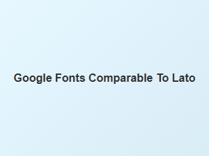 Open Source Alternatives to the Lato Font Family