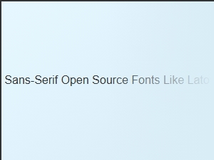 Sans-Serif Open Source Fonts Like Lato