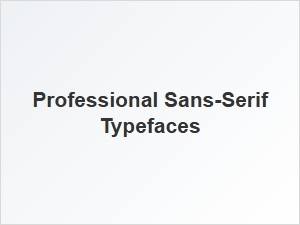 Professional Sans Serif Alternatives to Lato